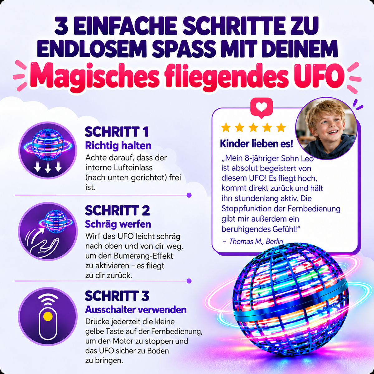 Magisches fliegendes UFO
